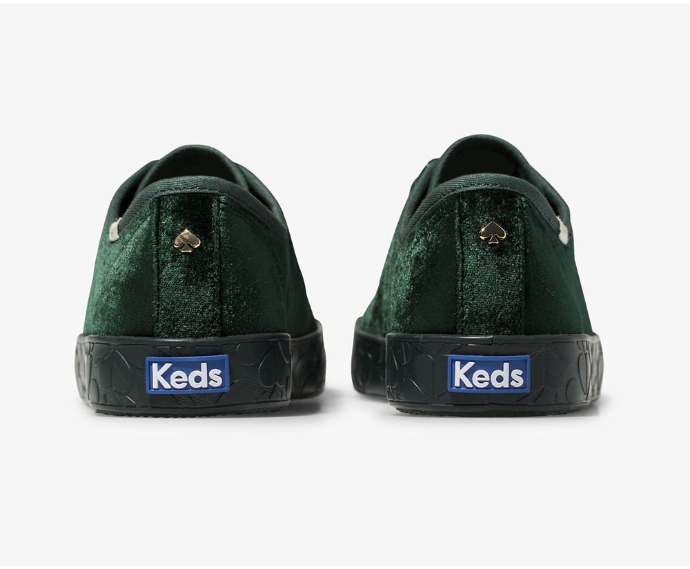 Tenis Keds Mujer Verdes - Kate Spade New York Kickstart Logo Foxing - 0532-GVDIM